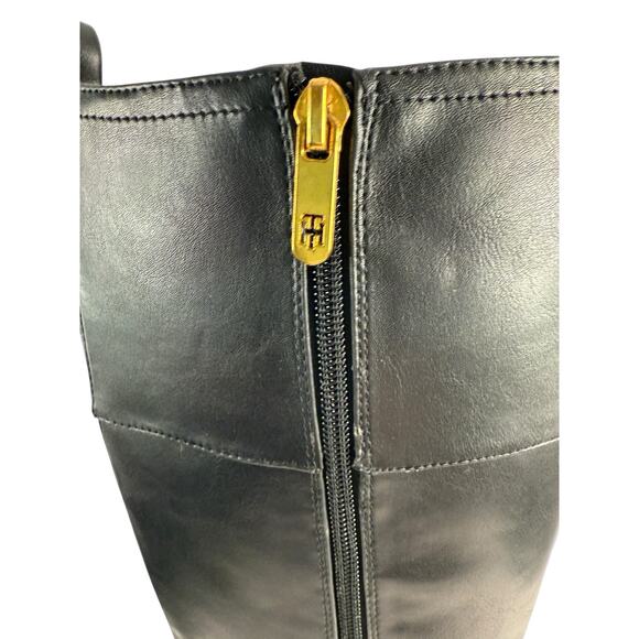 Tommy Hilfiger ILIA 2 Women's 5.5 M Wide Calf Black Side Zip Knee High Boots NIB - Picture 6 of 14